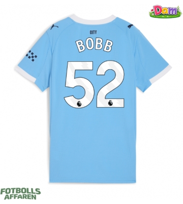 Manchester City Oscar Bobb #52 Hemmatröja Kvinnor 2025-26 Kortärmad